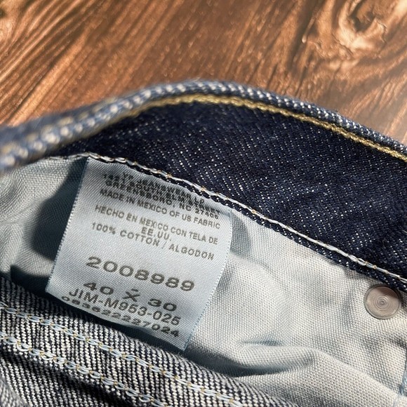 NWT‎ Vintage Lee Regular Fit Men's 40 x 30 Dark Pepper Wash Straight Leg Jeans - Picture 11 of 13